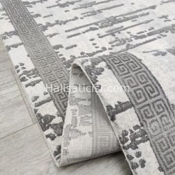 Melidia Halı Relax Özel Ebat Kesme Halı 0185A-GRİ