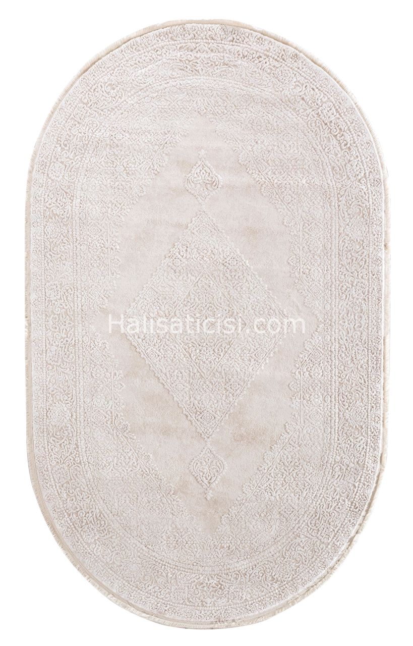 Ezgi 5811X KREM KREM OVAL 121x180