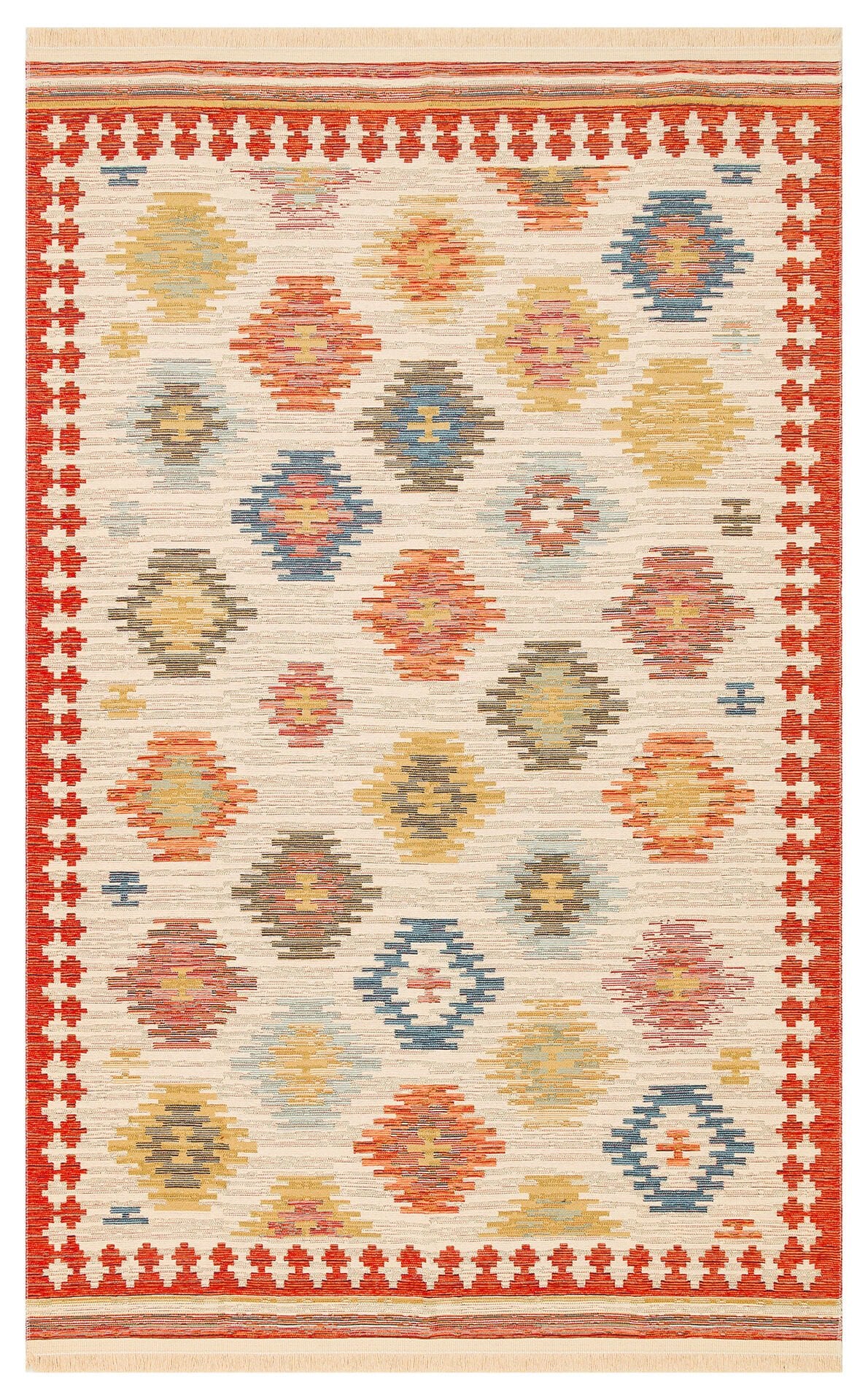 Eko Halı Nomad Çift Taraflı Yıkanabilir Otantik Desen Kilim NMD 04 Navy