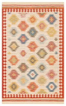 Eko Halı Nomad Çift Taraflı Yıkanabilir Otantik Desen Kilim NMD 04 Navy