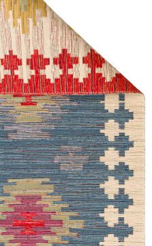 Eko Halı Nomad Çift Taraflı Yıkanabilir Otantik Desen Kilim NMD 04 Navy