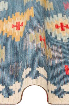 Eko Halı Nomad Çift Taraflı Yıkanabilir Otantik Desen Kilim NMD 04 Navy