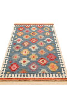 Eko Halı Nomad Çift Taraflı Yıkanabilir Otantik Desen Kilim NMD 04 Navy