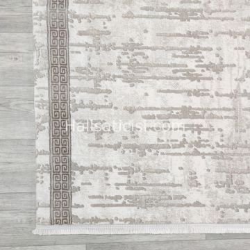 Melidia Halı Relax Özel Ebat Kesme Halı 0185A-KAHVE