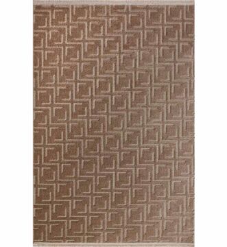 Gümüşsuyu Halı Deco Geo 15868 Kahve 100X200