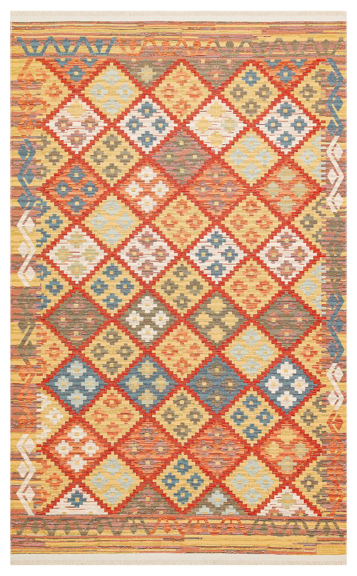 Eko Halı Nomad Çift Taraflı Yıkanabilir Otantik Desen Kilim NMD 05 Terra