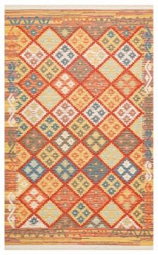 Eko Halı Nomad Çift Taraflı Yıkanabilir Otantik Desen Kilim NMD 05 Terra