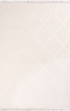 Nexus Halı Torino Antialerjik Modern Halı 1008 Beyaz 100x200