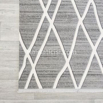 Melidia Halı Relax Özel Ebat Kesme Halı 0187A-GRİ