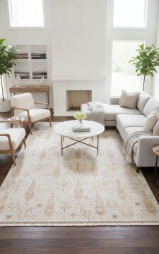 Eko Halı Zara Otantik Desen Özel Tezgah Halısı ZR 08 Beige Autumn