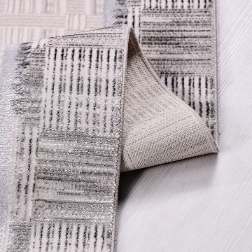 Crea Halı Leon Özel Ebat Kesme Halı 1455 Ak