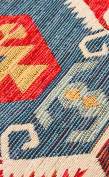 Eko Halı Nomad Çift Taraflı Yıkanabilir Otantik Desen Kilim NMD 06 Red