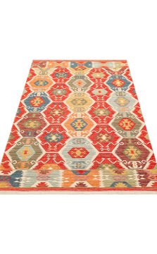 Eko Halı Nomad Çift Taraflı Yıkanabilir Otantik Desen Kilim NMD 06 Red