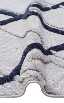 Eko Halı Terazzo İskandinav Halı TRZ03 Grey Navy