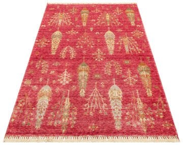 Eko Halı Zara Otantik Desen Özel Tezgah Halısı ZR 08 Red Autumn