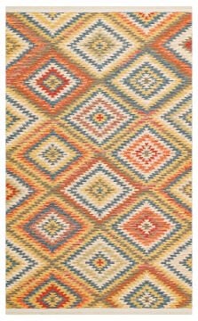 Eko Halı Nomad Çift Taraflı Yıkanabilir Otantik Desen Kilim NMD 07 Terra