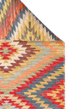 Eko Halı Nomad Çift Taraflı Yıkanabilir Otantik Desen Kilim NMD 07 Terra