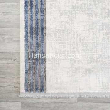 Melidia Halı Relax Özel Ebat Kesme Halı 0188A-MAVİ