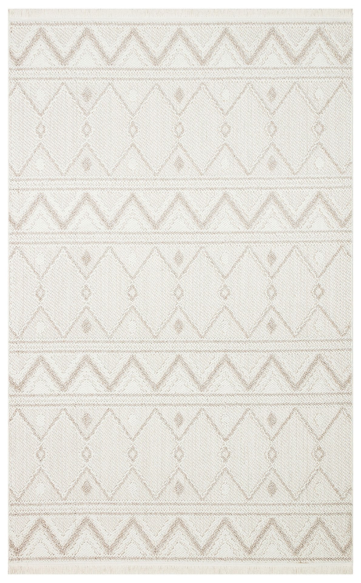 Eko Halı Motto Bukle Halı MOT 03 White Beige