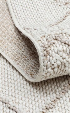 Eko Halı Motto Bukle Halı MOT 03 White Beige