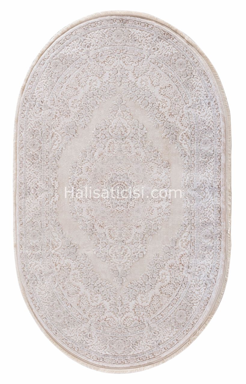Ezgi B076X-KREM-BEJ OVAL 121x180