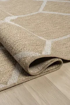 Seyran Halı İndia Hasır Görünümlü Halı 669 Beyaz