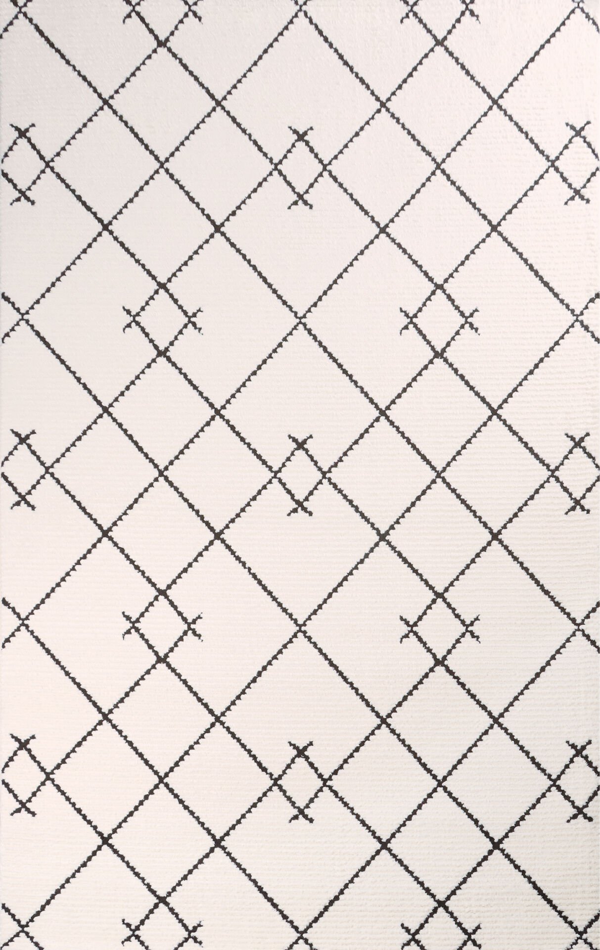 Nexus HalıYumuşak Yüzey İskandinav Tarızı Halı Uomo 1056A Siyah 100x200