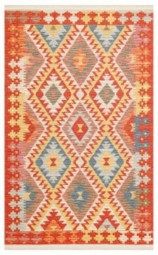 Eko Halı Nomad Çift Taraflı Yıkanabilir Otantik Desen Kilim NMD 09 Light Multy