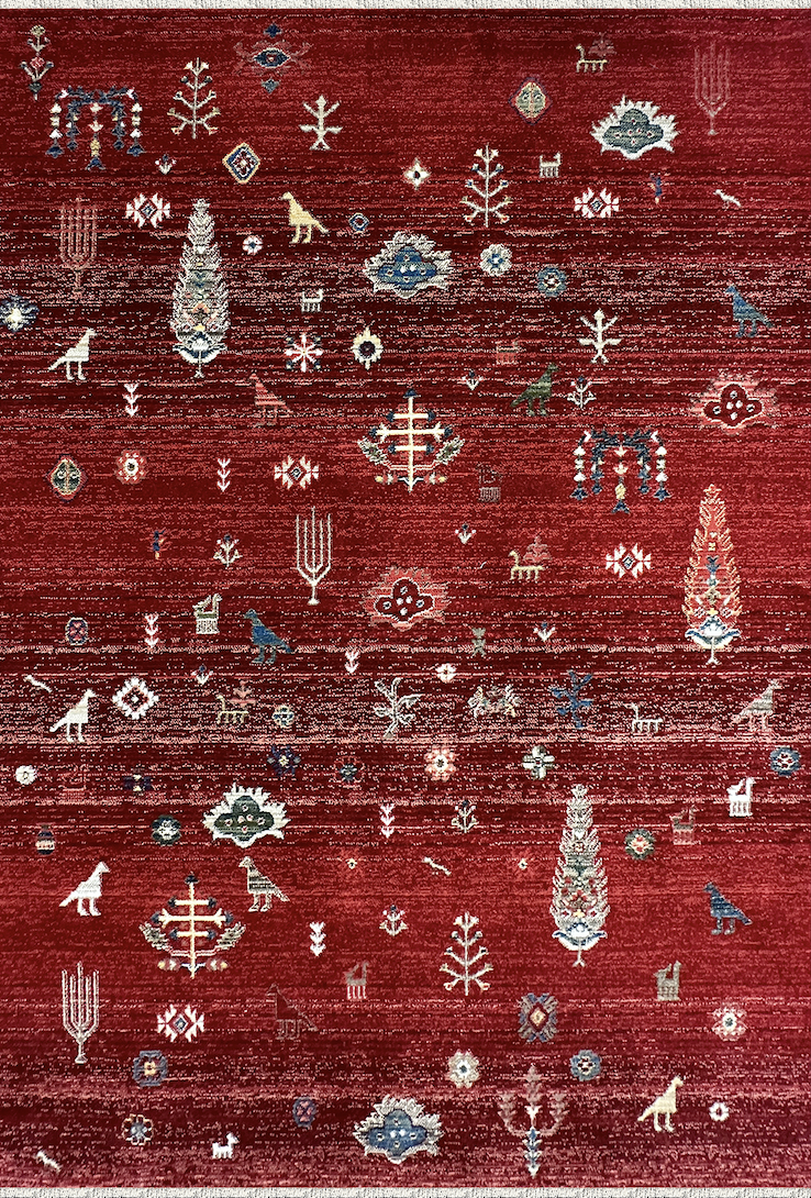 Woolen Halı Antique 8851 BORDO