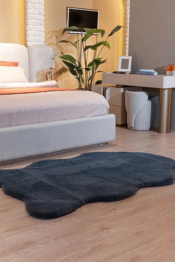 Apex Halı Palma Peluş Antrasit