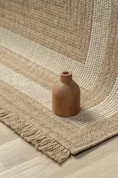 Seyran Halı İndia Hasır Görünümlü Halı 668 Beyaz