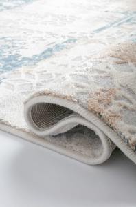 Bahariye Halı Craft Özel Ebat 9132 Beyaz Mavi