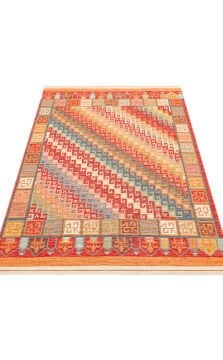 Eko Halı Nomad Çift Taraflı Yıkanabilir Otantik Desen Kilim NMD 11 Terra