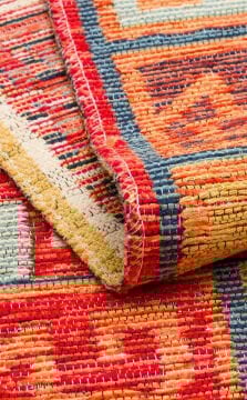 Eko Halı Nomad Çift Taraflı Yıkanabilir Otantik Desen Kilim NMD 11 Terra