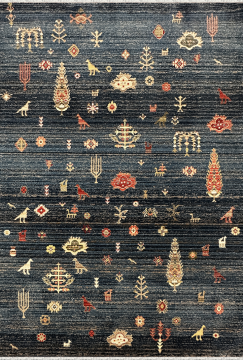 Woolen Halı Antique 8854 LACİVERT