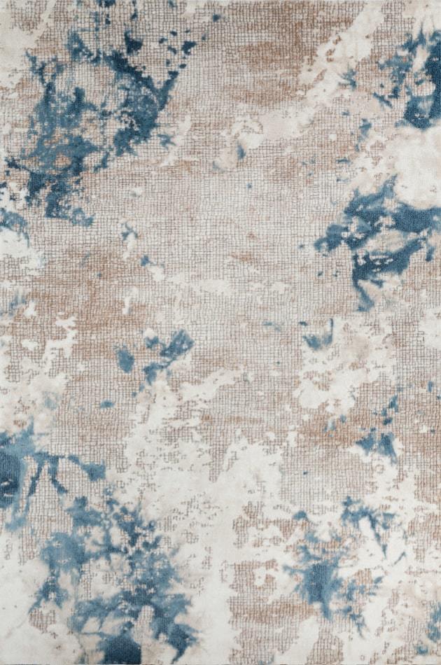 Bahariye Halı Craft Özel Ebat 8603 Beyaz Mavi