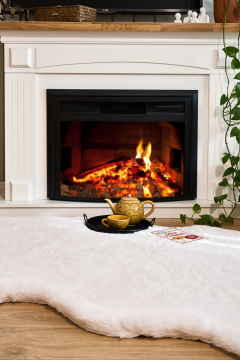 Apex Halı Palma Peluş Krem