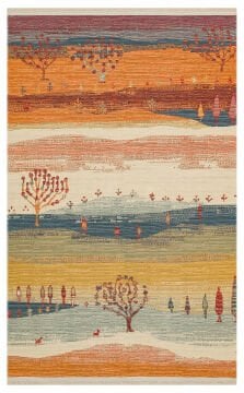 Eko Halı Nomad Çift Taraflı Yıkanabilir Otantik Desen Kilim NMD 12 Terra