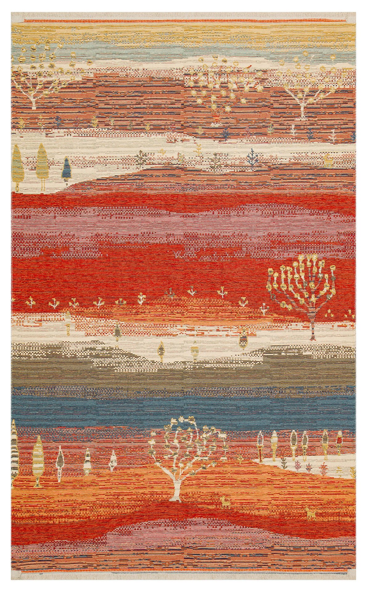 Eko Halı Nomad Çift Taraflı Yıkanabilir Otantik Desen Kilim NMD 12 Terra