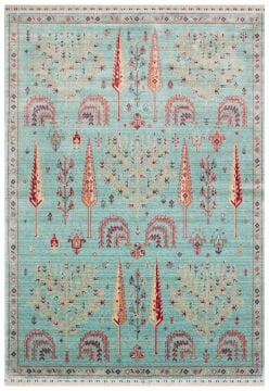 Eko Halı Zara Otantik Desen Özel Tezgah Halısı ZR 22 Turquoise