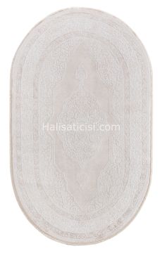 Ezgi B077X-BEJ-KREM OVAL 121x180