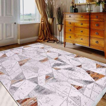 Crea Halı Stone Özel Ebat 17169K 100 cm