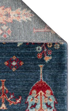 Eko Halı Zara Otantik Desen Özel Tezgah Halısı ZR 08 Navy Turquoise