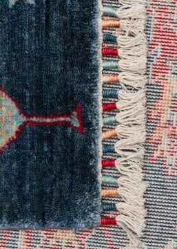 Eko Halı Zara Otantik Desen Özel Tezgah Halısı ZR 08 Navy Turquoise