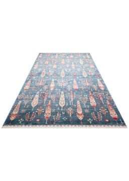 Eko Halı Zara Otantik Desen Özel Tezgah Halısı ZR 08 Navy Turquoise