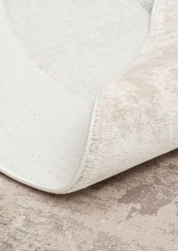 Eko Halı Amorf Tasarımlı Modern Viskon Halı UTP02 Cream Grey