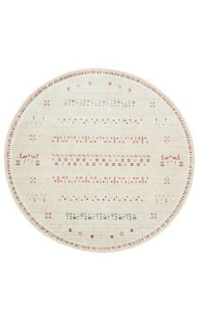Eko Halı Zara Otantik Desen Özel Tezgah Halısı ZR 06 Beige Yuvarlak