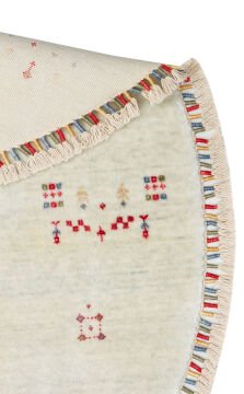 Eko Halı Zara Otantik Desen Özel Tezgah Halısı ZR 06 Beige Yuvarlak
