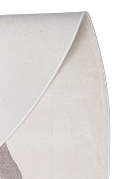 Eko Halı Amorf Tasarımlı Modern Viskon Halı UTP06 Cream Grey