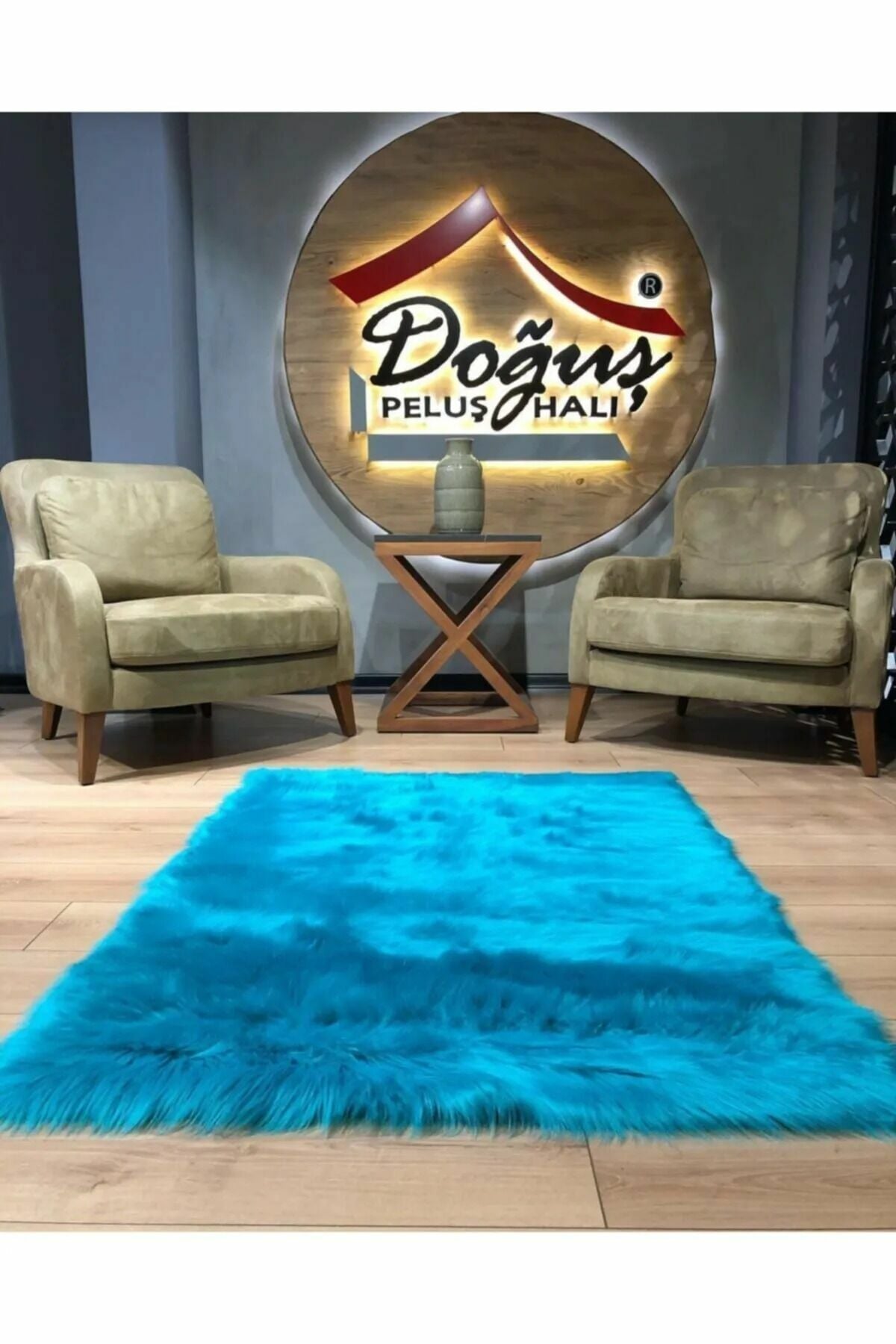 Doğuş Peluş Halı A Post Düz Kesim Gri 150X200